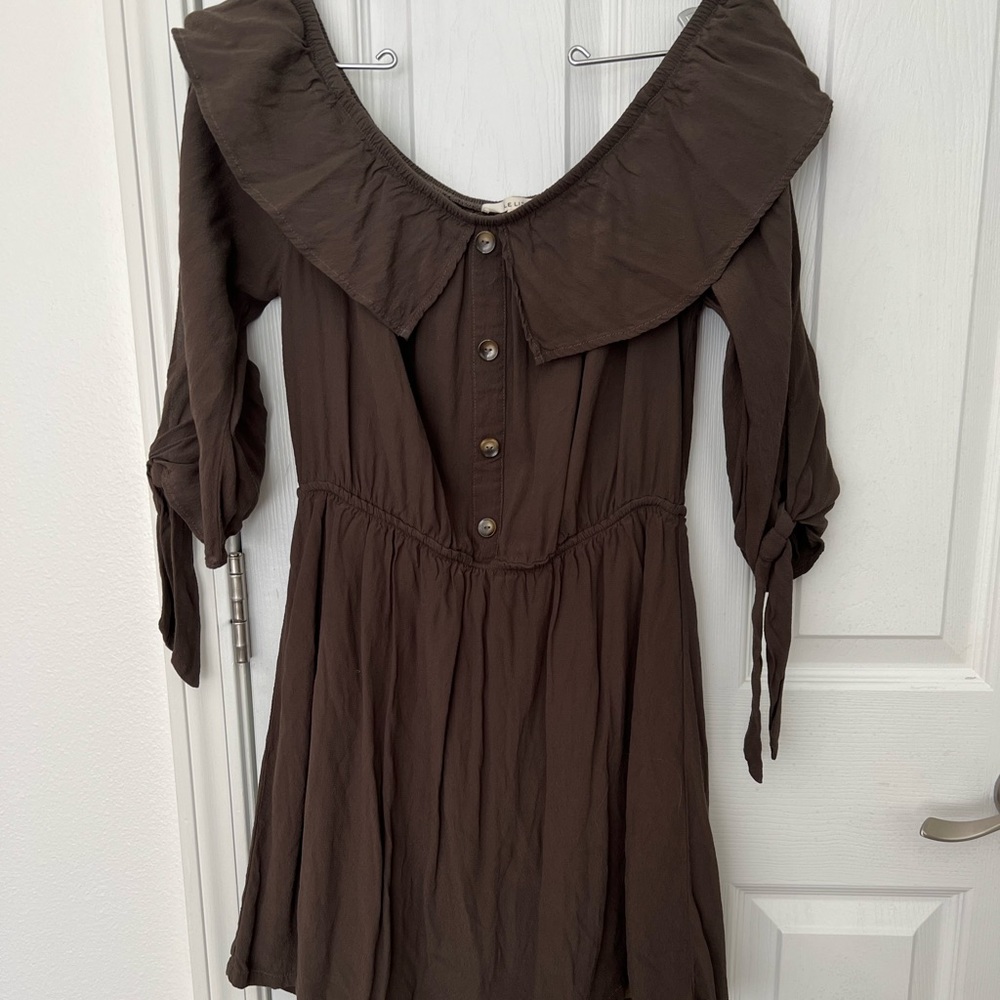 Olive green dress